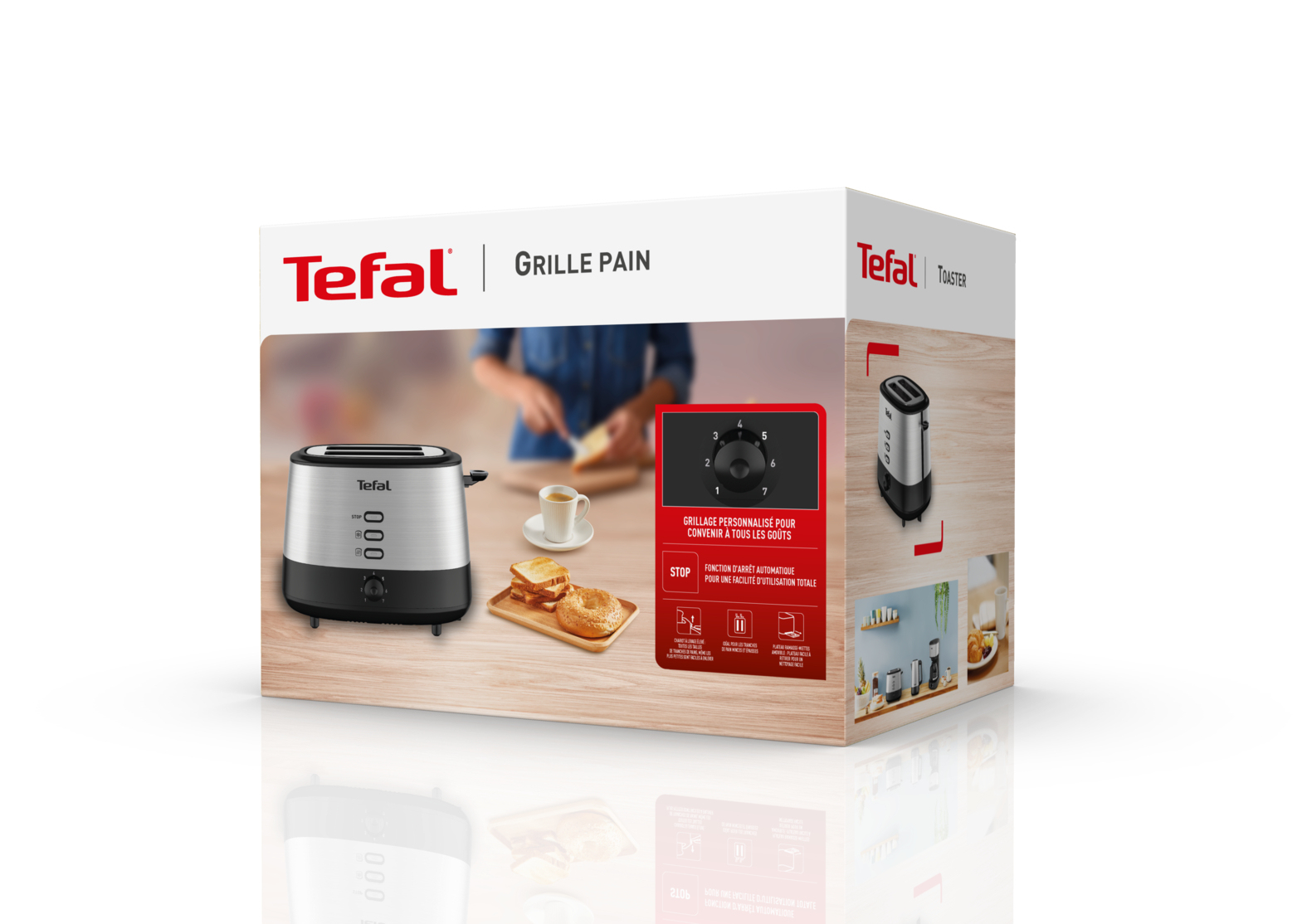 Tefal New Equinox TT520D 2 slice(s) Black, Stainless steel – image 8