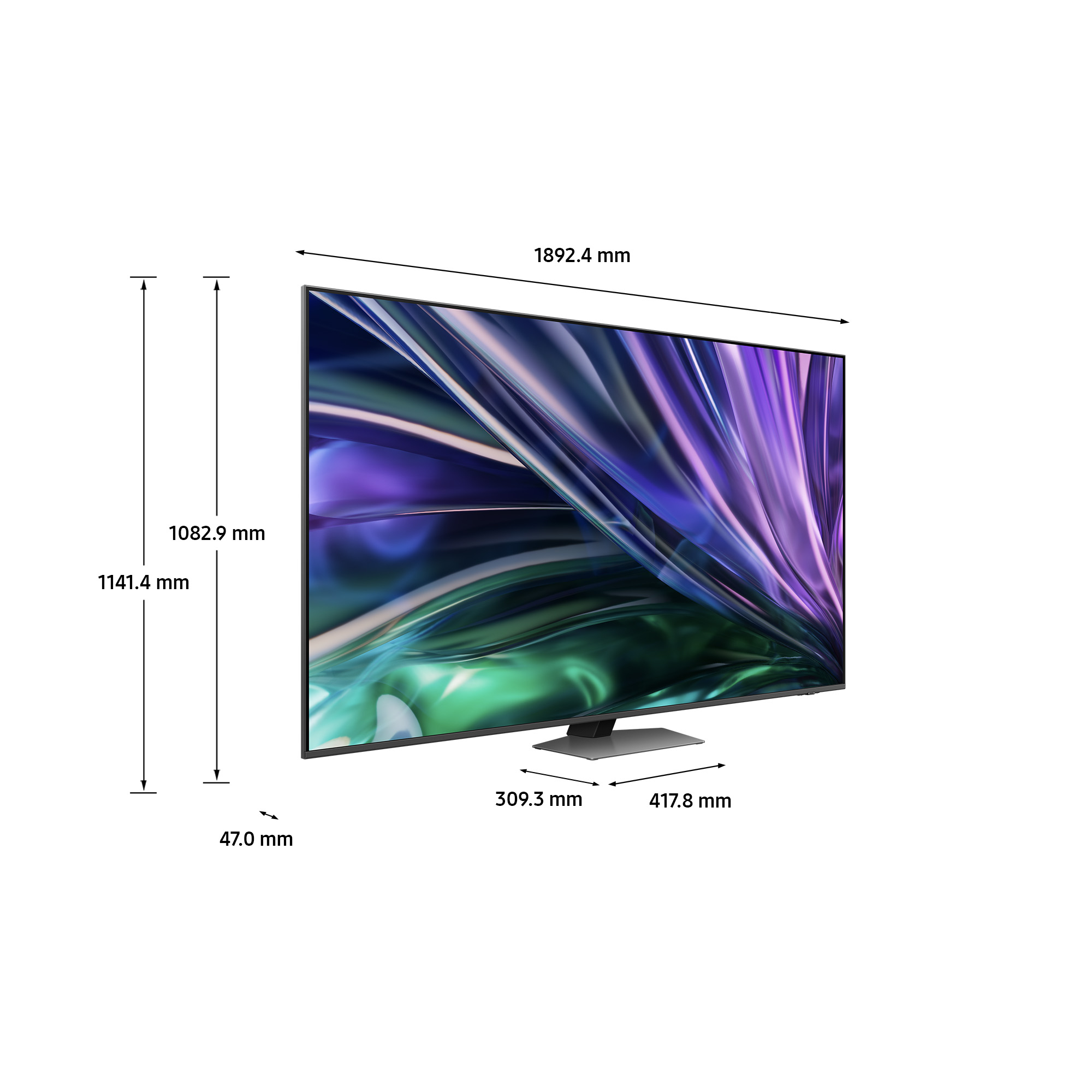 Samsung QE85QN85DBTXZT TV 2.16 m (85") 4K Ultra HD Smart TV Wi-Fi Carbon, Silver – image 2