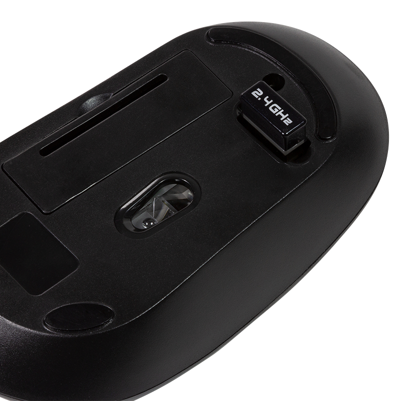 LogiLink ID0176 keyboard Mouse included Home RF Wireless QWERTZ German Black, Wood – image 6