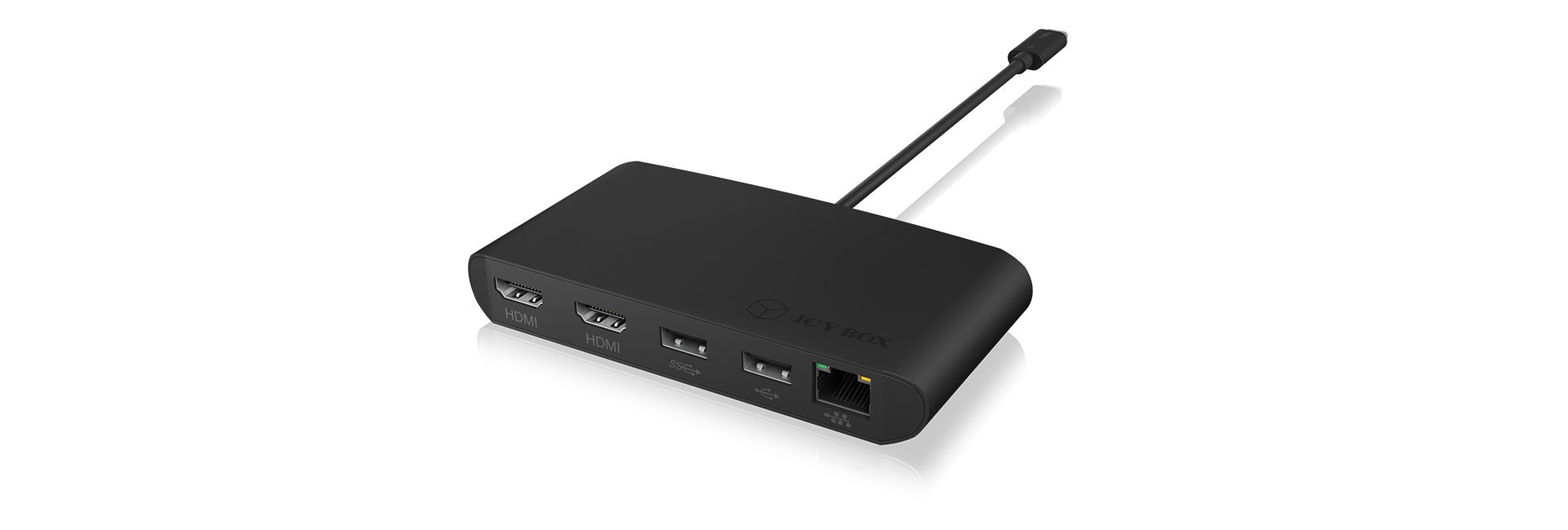 ICY BOX IB-DK405-TB3 Wired Thunderbolt 3 Black – image 4