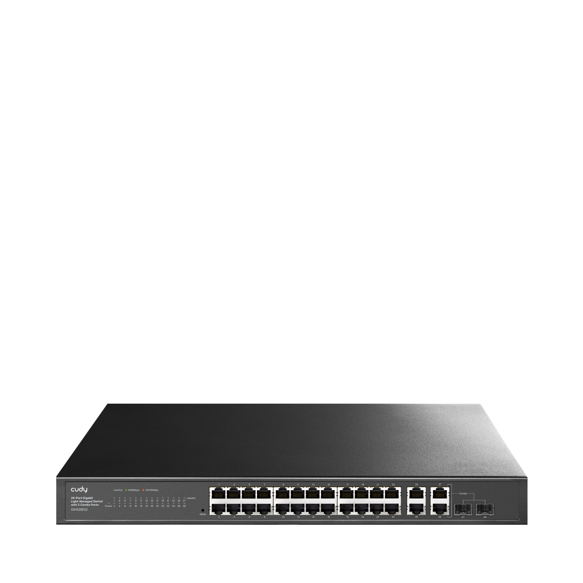 Cudy 26-Port Gigabit Easy-Managed Switch with 2 Combo Ports, GS1028ES2 1.0
