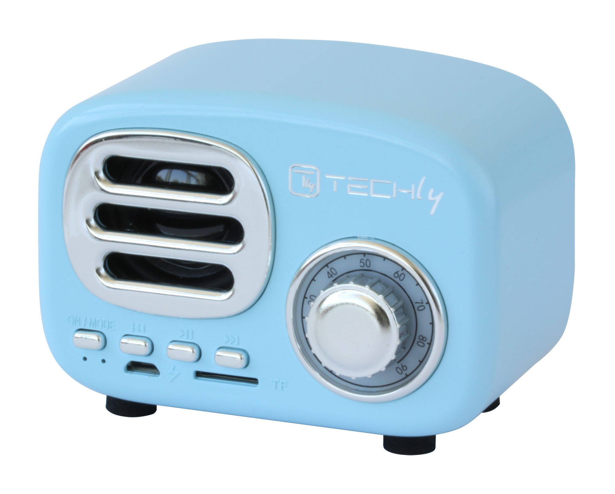 Techly ICASBL12BLUE portable/party speaker Blue, Silver – image 4