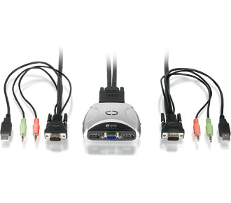 Equip Cable KVM Switch 2 Port USB + Audio