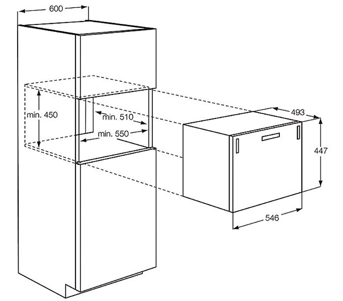 Electrolux TCC800 dishwasher Fully built-in 6 place settings – image 2