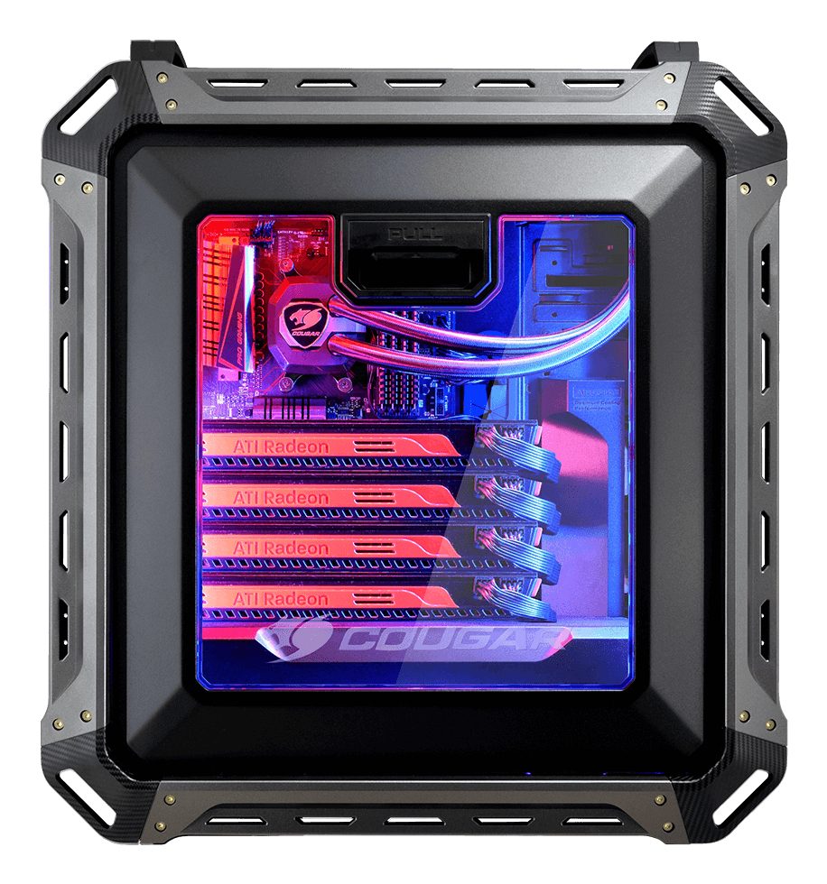 COUGAR Full Tower Case, Panzer Max, Black – image 3
