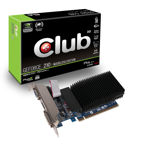 CLUB3D GeForce 210 Noiseless Edition – image 2