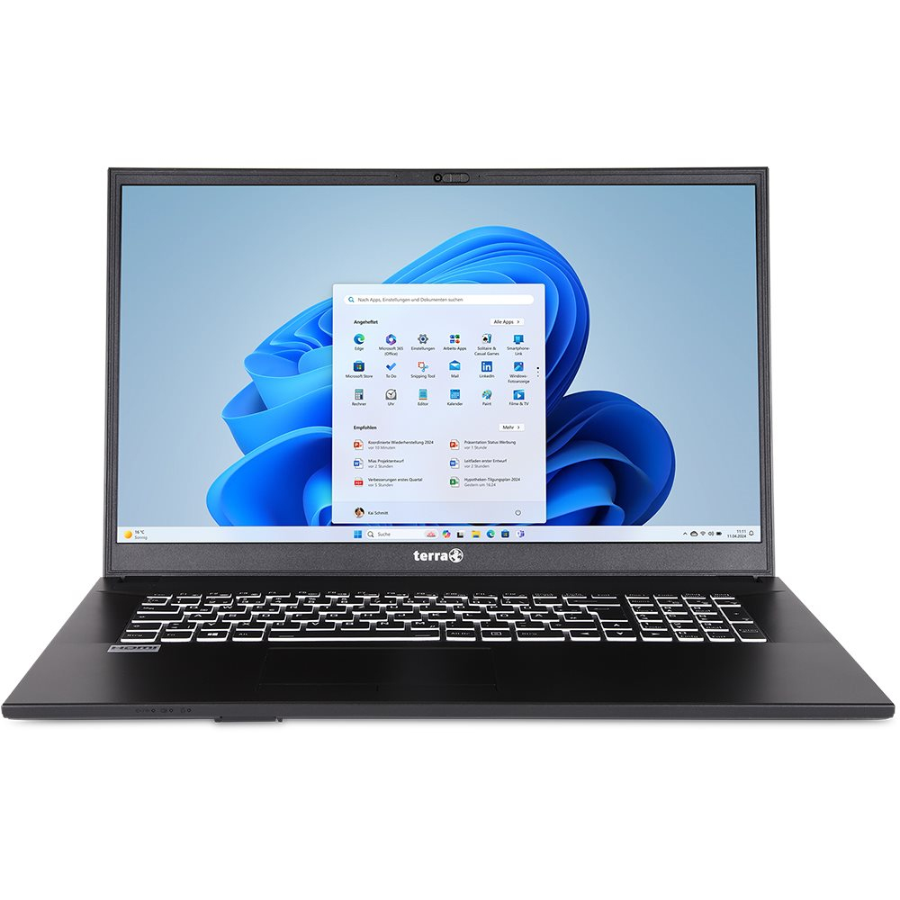 TERRA MOBILE 1716R Intel® Core™ i3 i3-1315U Laptop 43.9 cm (17.3") Full HD 8 GB DDR4-SDRAM 500 GB SSD Wi-Fi 6 (802.11ax) Windows 11 Home German Grey