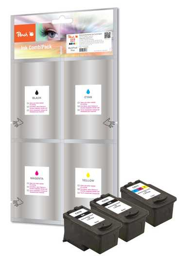Peach 319167 ink cartridge 3 pc(s) Black, Cyan, Magenta, Yellow