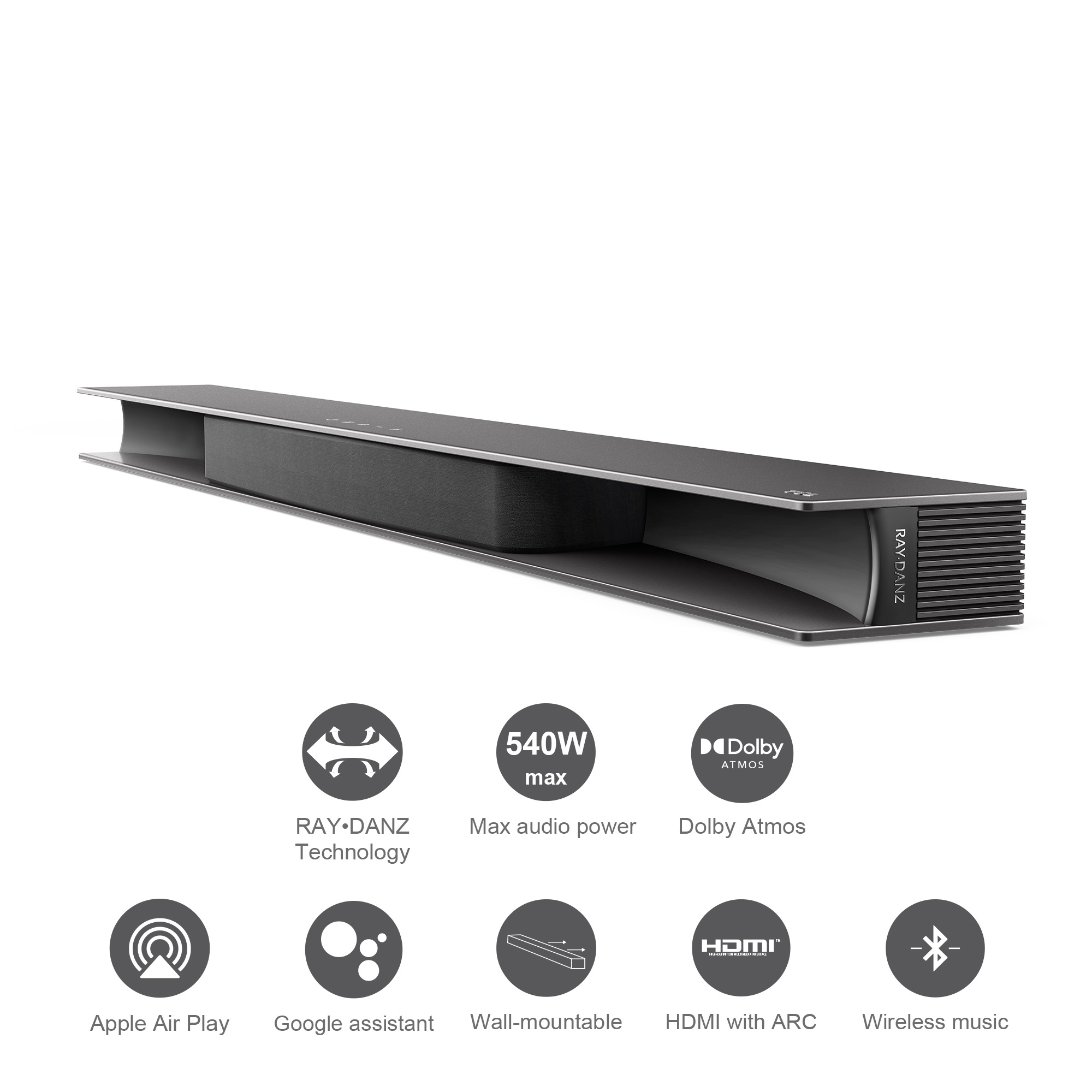 TCL 9 TS9030 soundbar speaker Titanium 3.1 channels – image 5
