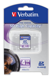 Verbatim SecureDigital SDHC Class 6 4GB – image 3