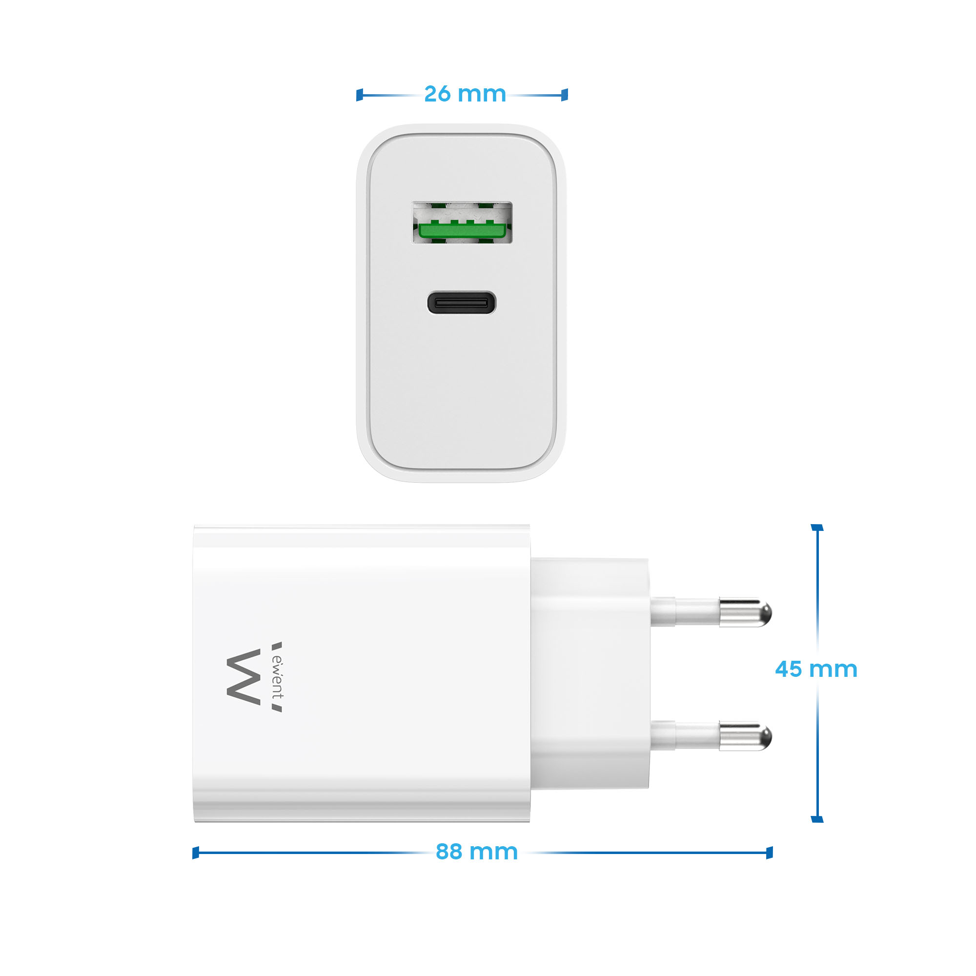 Ewent EW1325_R1 mobile device charger Universal White AC Fast charging Indoor – image 9