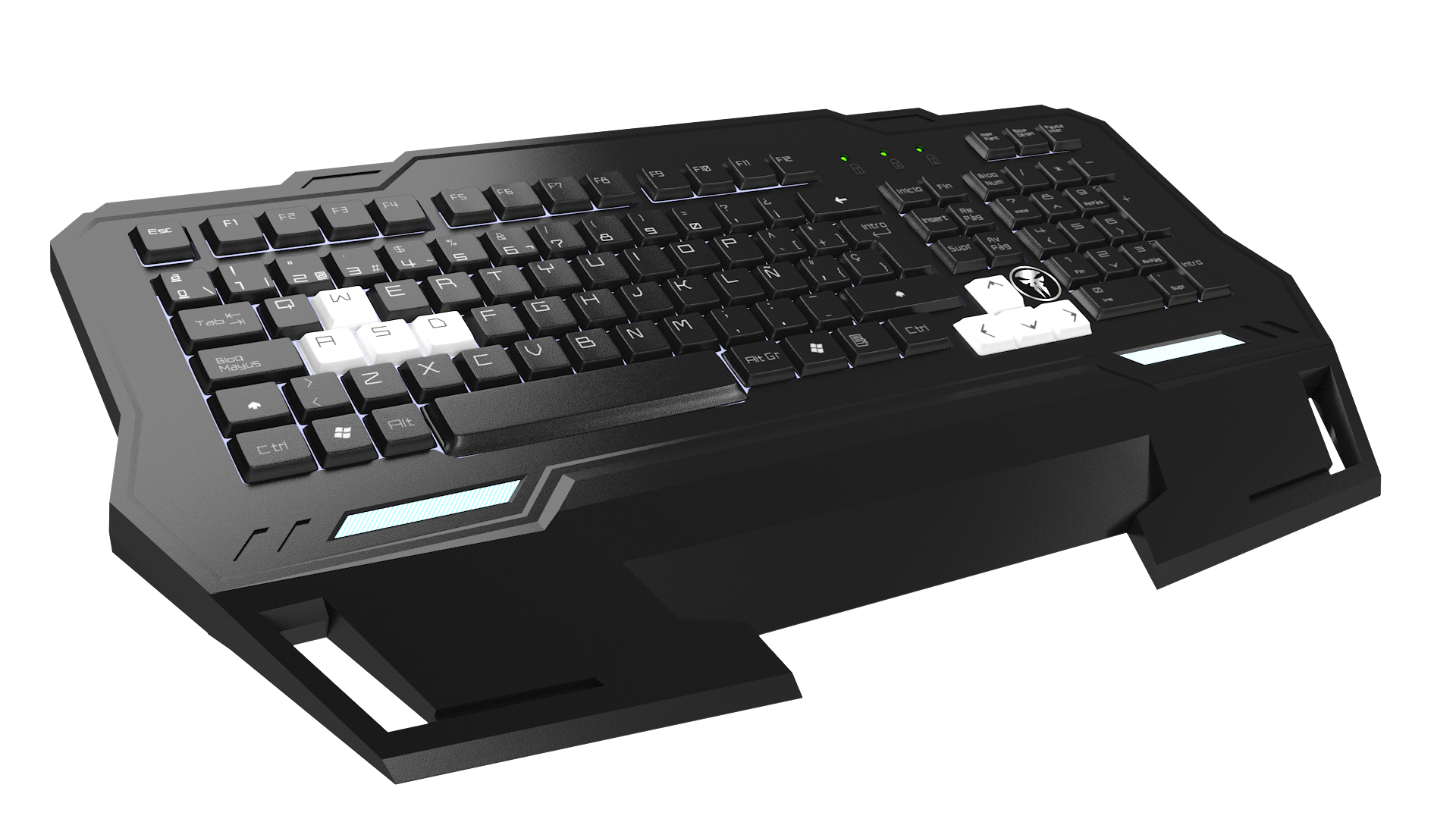 Mars Gaming MKHA1 keyboard USB Black, White