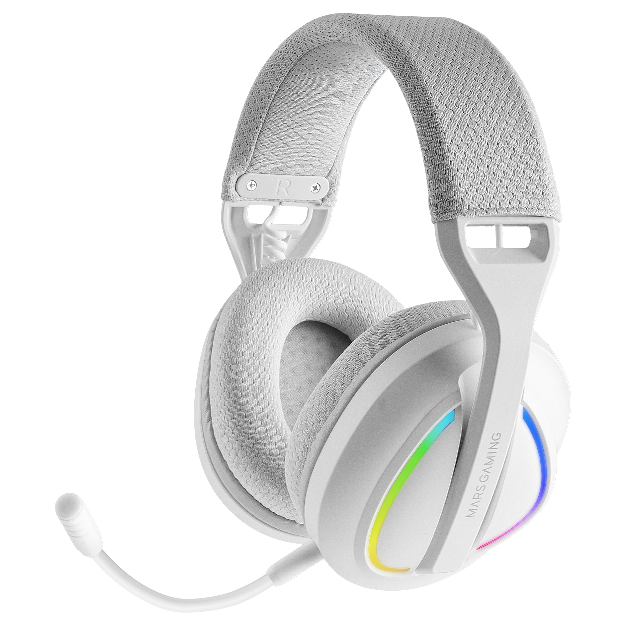Mars Gaming MHWQUASARW headphones/headset Wireless Head-band USB Type-C / USB Type-A Bluetooth White