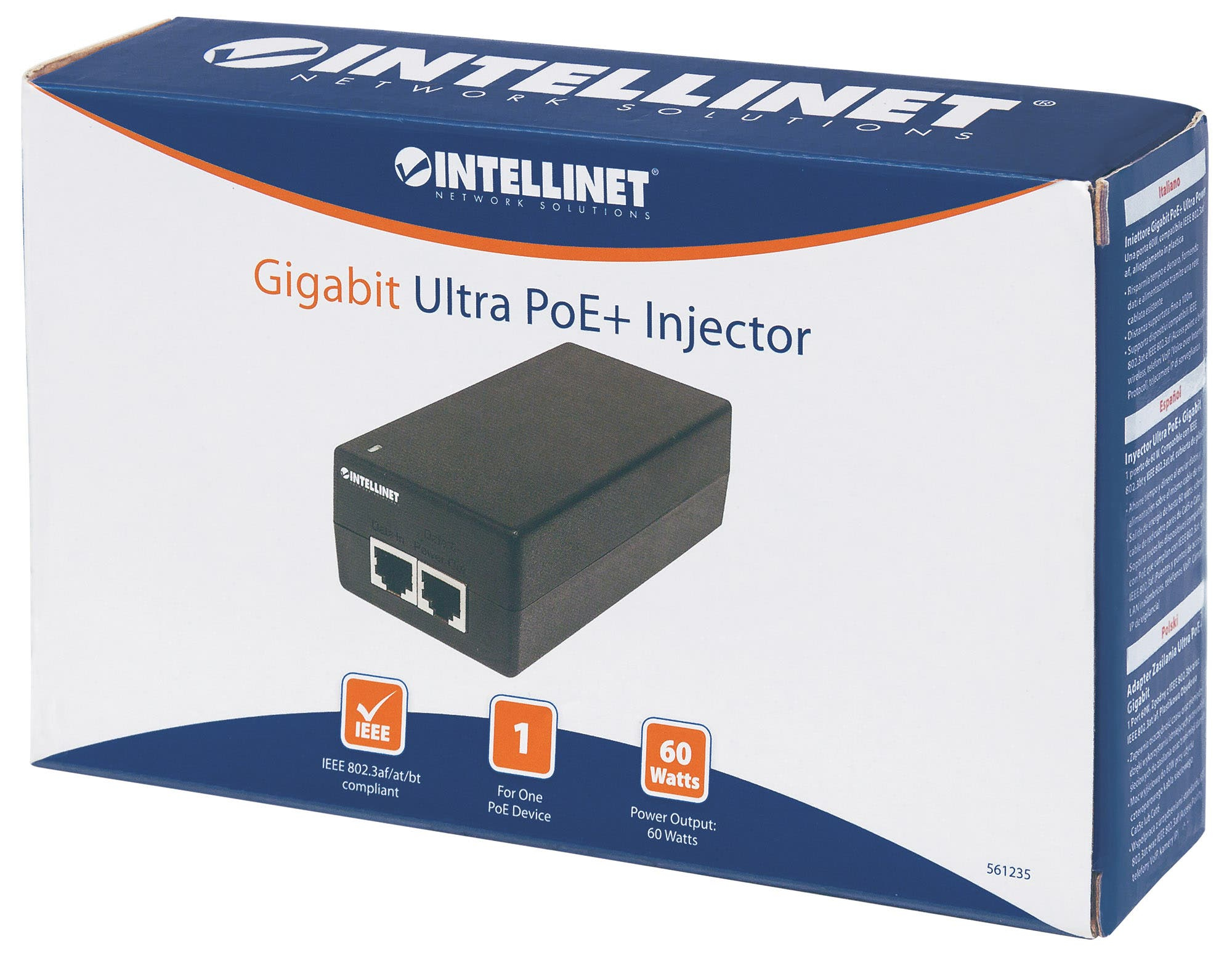 Intellinet Gigabit Ultra PoE+ Injector – image 8