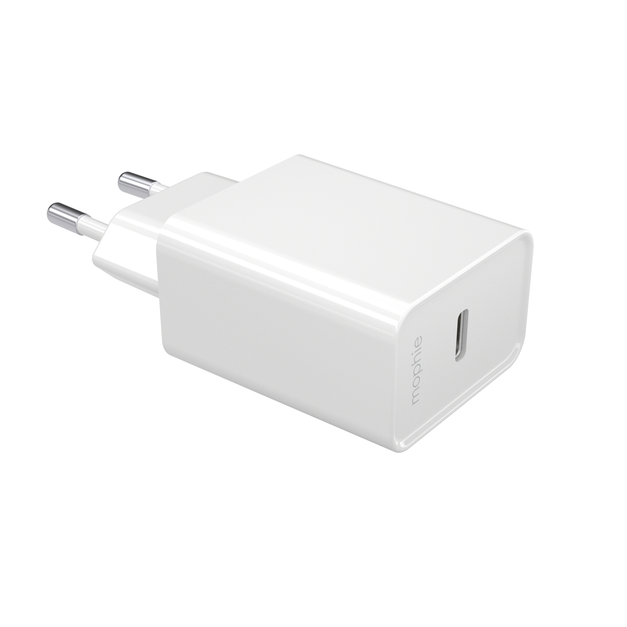 mophie essentials 20W USB-C PD wall adapter Universel Blanc Secteur Charge rapide Intérieure