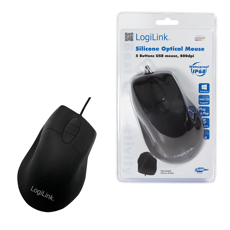 LogiLink ID0163 mouse Office Ambidextrous USB Type-A Optical 800 DPI – image 3