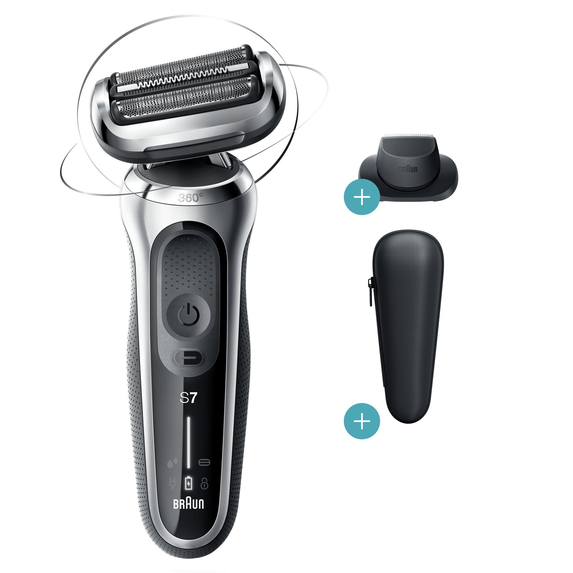 Braun Series 7 70-S1200s Foil shaver Trimmer Silver – image 6