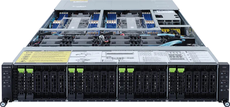 GIGABYTE H262-PC1 Intel C621A LGA 4189 Rack (2U) Black, Steel – image 3