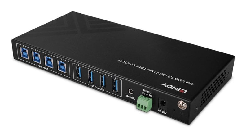 Lindy 4x4 USB 3.2 Gen 1 Matrix Switch – image 2