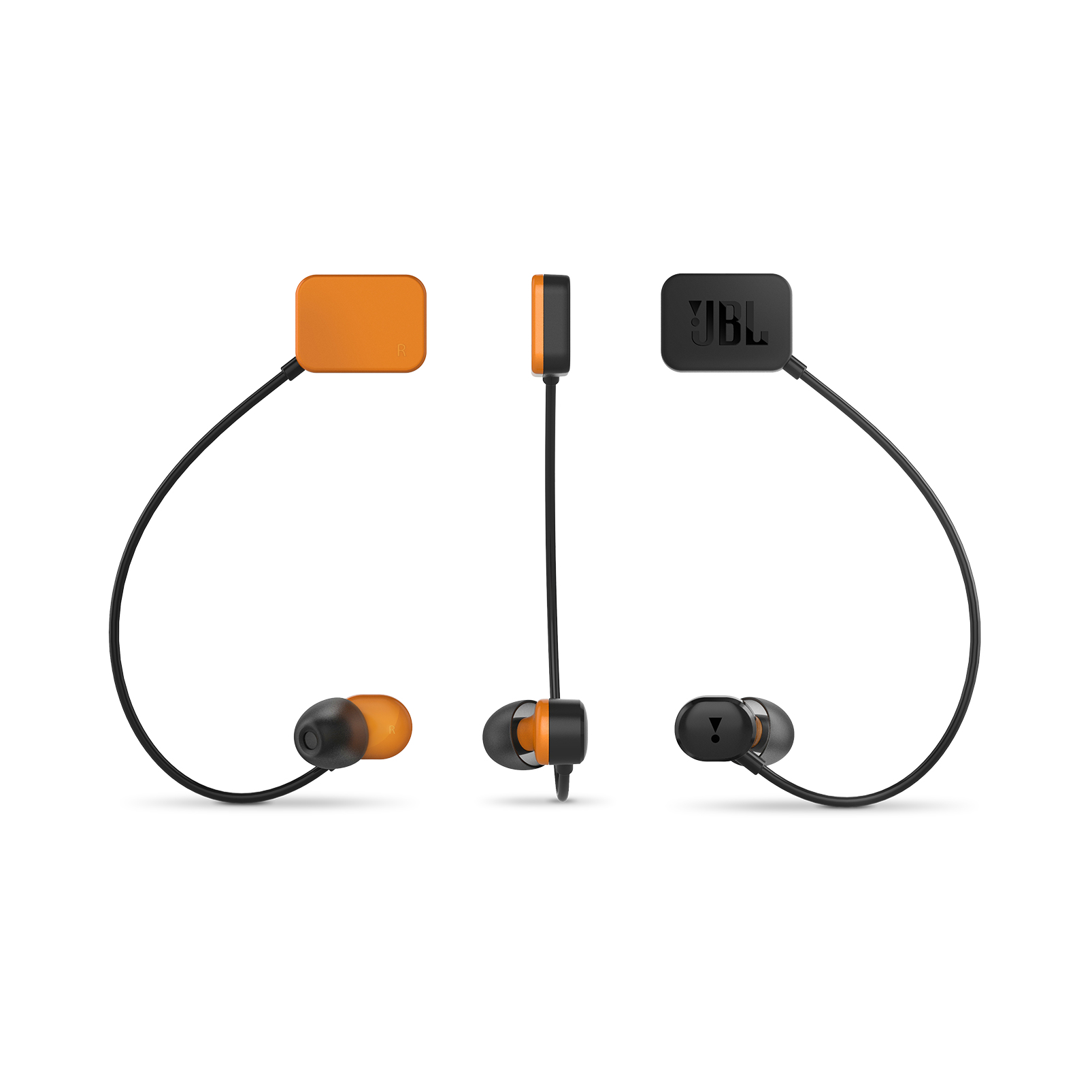 JBL OR100 Headphones Wireless In-ear Black, Orange