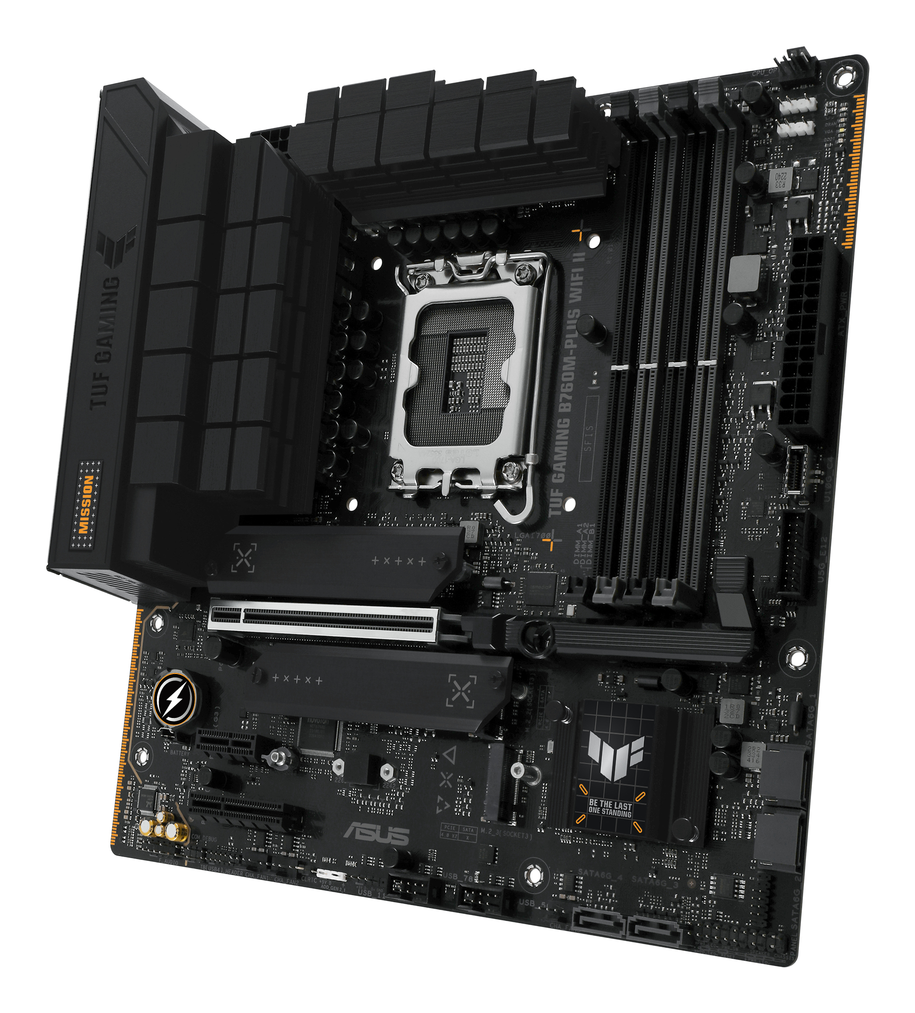 Tarjeta Madre ASUS TUF GAMING B760M-PLUS WIFI II - Socket 1700 - 4xDDR5 - 4800/6400(OC)/7800+(OC) MHz - HDMI - DisplayPort - Micro ATX - TUF GAMING B760M-PLUS WIFI II Tarjeta Madre ASUS TUF GAMING B760M-PLUS WIFI II - Socket 1700 - 4xDDR5 - 4800/6400(OC)/7800+(OC) MHz - HDMI - DisplayPort - Micro ATX - TUF GAMING B760M-PLUS WIFI II