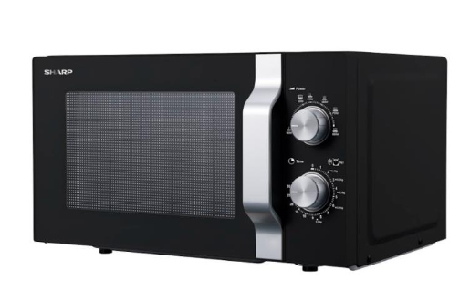 Sharp R-204BA Black, Silver Solo microwave Countertop – image 2