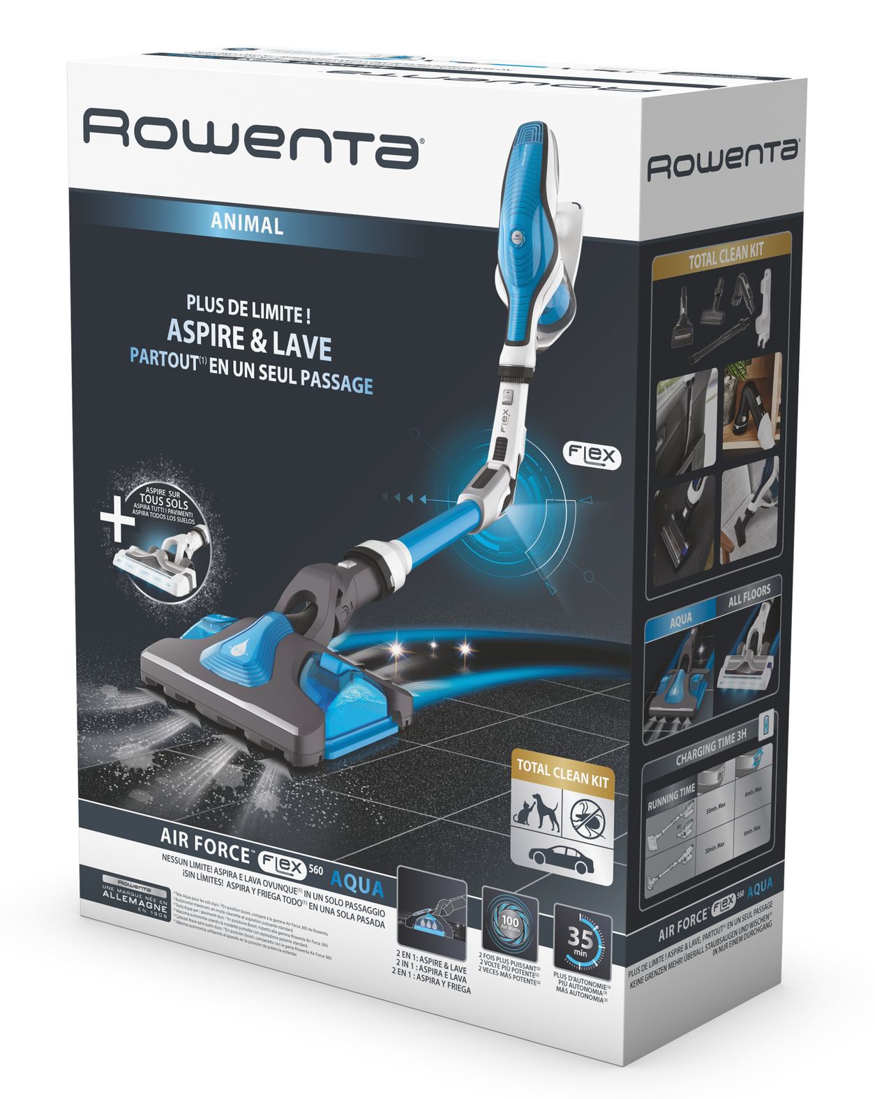 Rowenta RH9490 2-in-1 stick vacuum Battery Dry Bagless – image 2