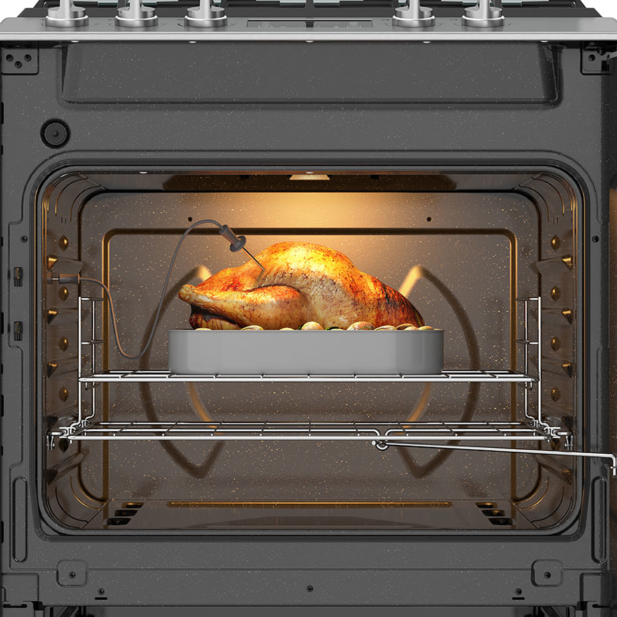 Whirlpool WFR9000S cooker Freestanding cooker Gas Silver – image 8