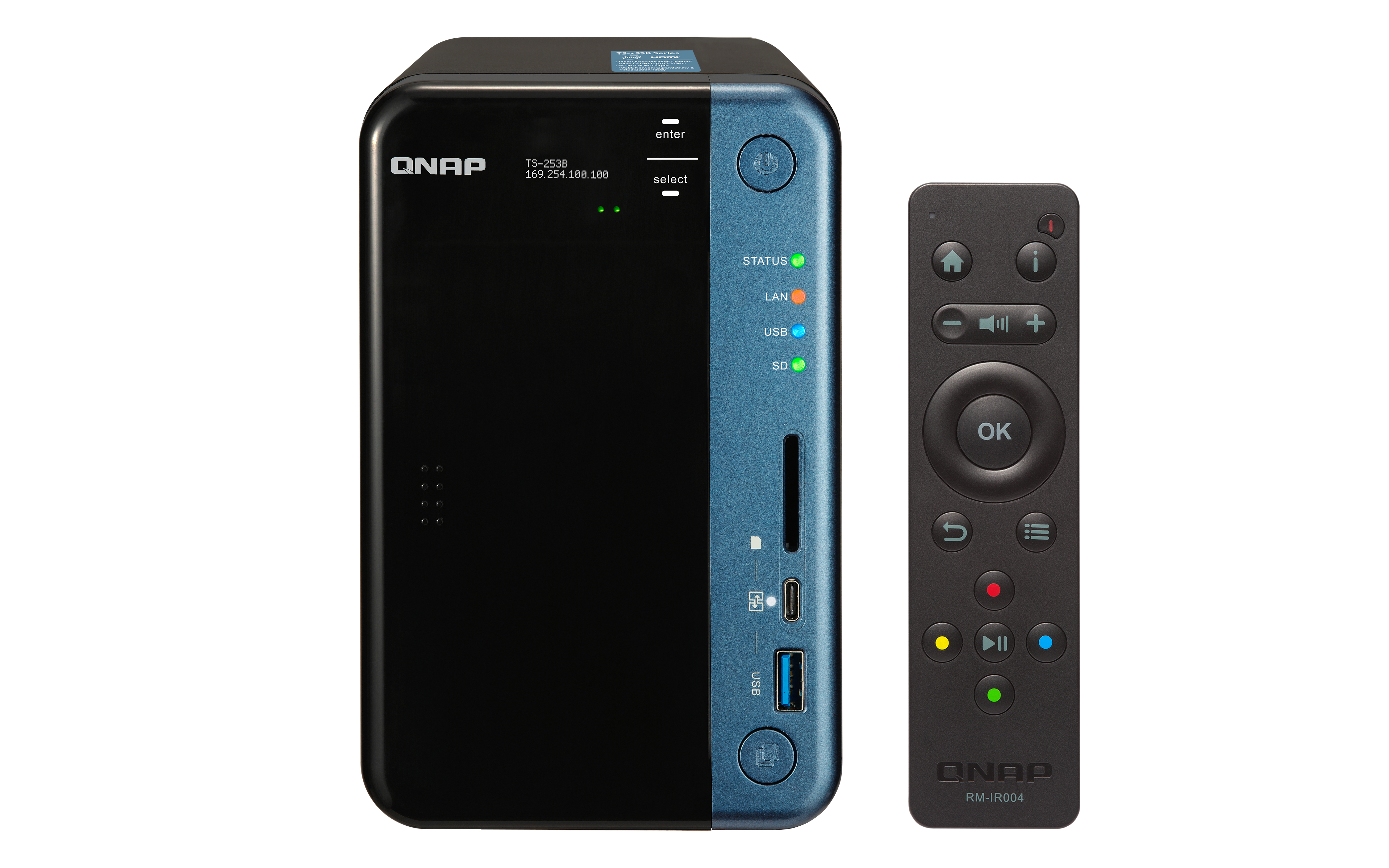 QNAP TS-253B NAS Tower Nätverksansluten (Ethernet) Svart J3455