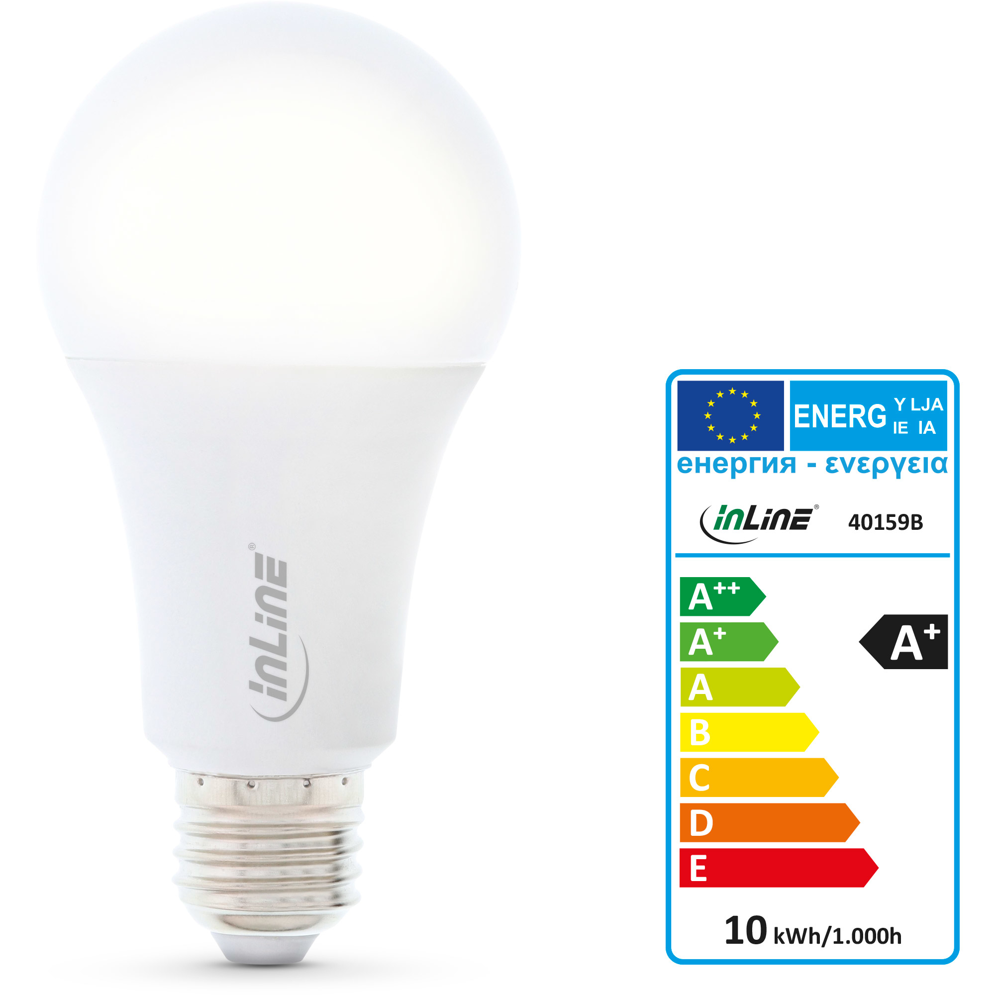 InLine SmartHome LED bulb RGB E27, 900LM – image 2