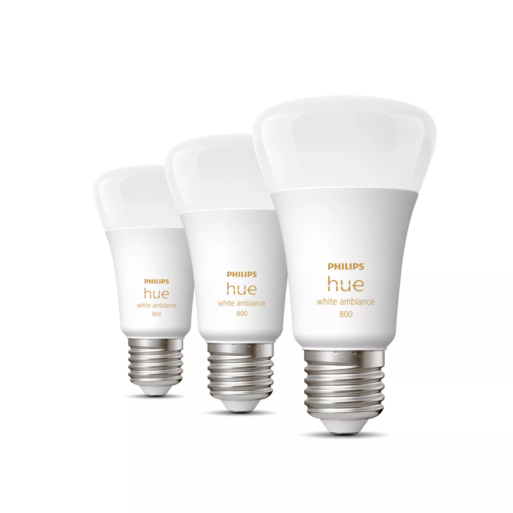Philips by Signify Philips Hue White ambience A60 – E27 smart bulb – 800 (3-pack) – image 2