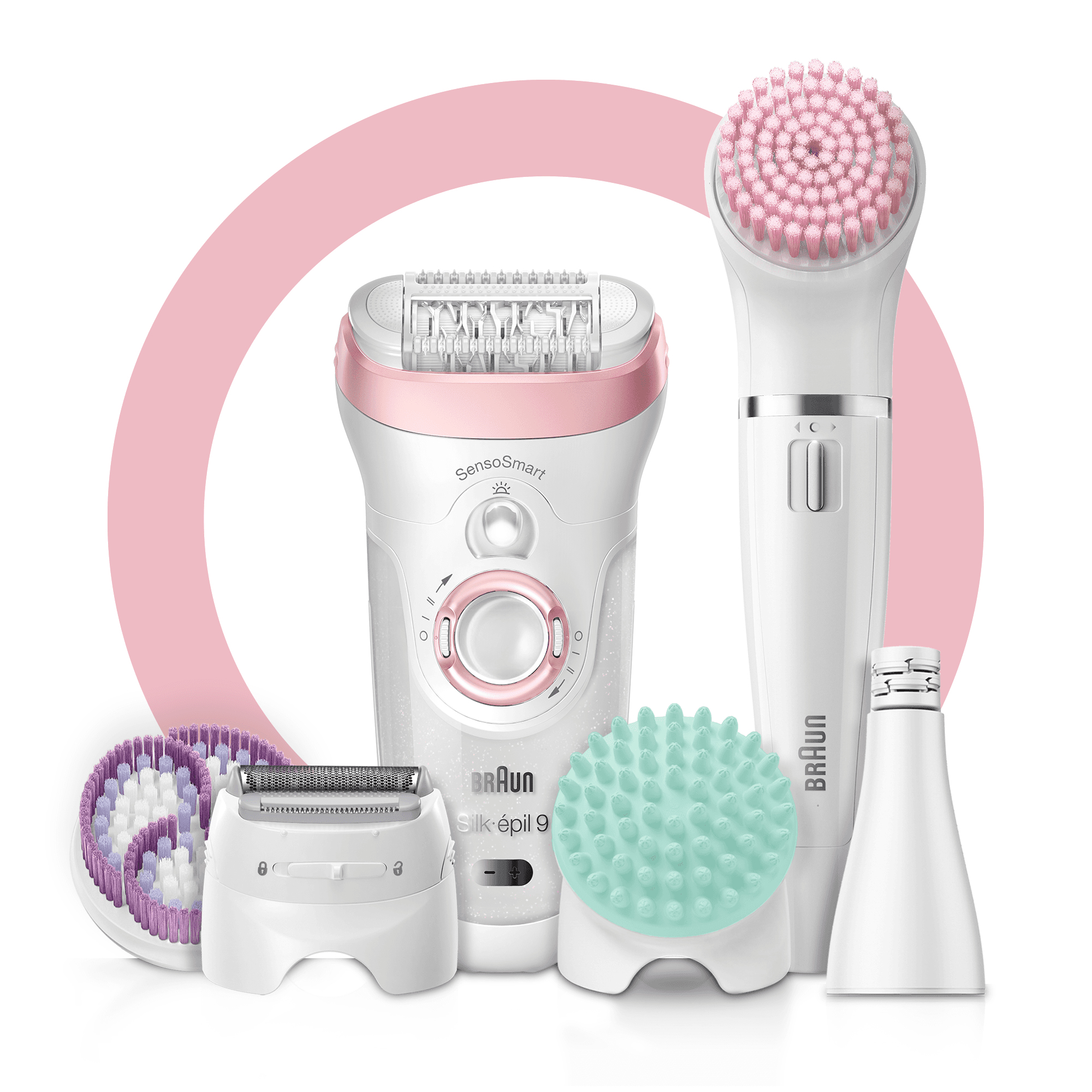 Braun Silk-épil 9 Silk-épil Beauty Set 9 9-995 Deluxe 9-in-1 Cordless Wet & Dry Hair Removal - Epilator, Shaver, Exfoliator, Cleansing Kit for Face & Body – image 3