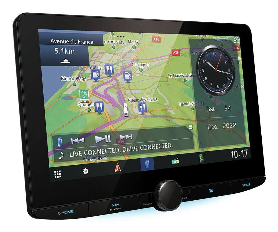 صورة جهاز استقبال Kenwood DNR992RVS بنظام تحديد المواقع بشاشة LED مقاس 10.1 بوصة