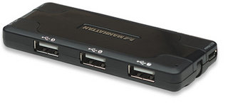 Manhattan 161169 interface hub 480 Mbit/s Black – image 2