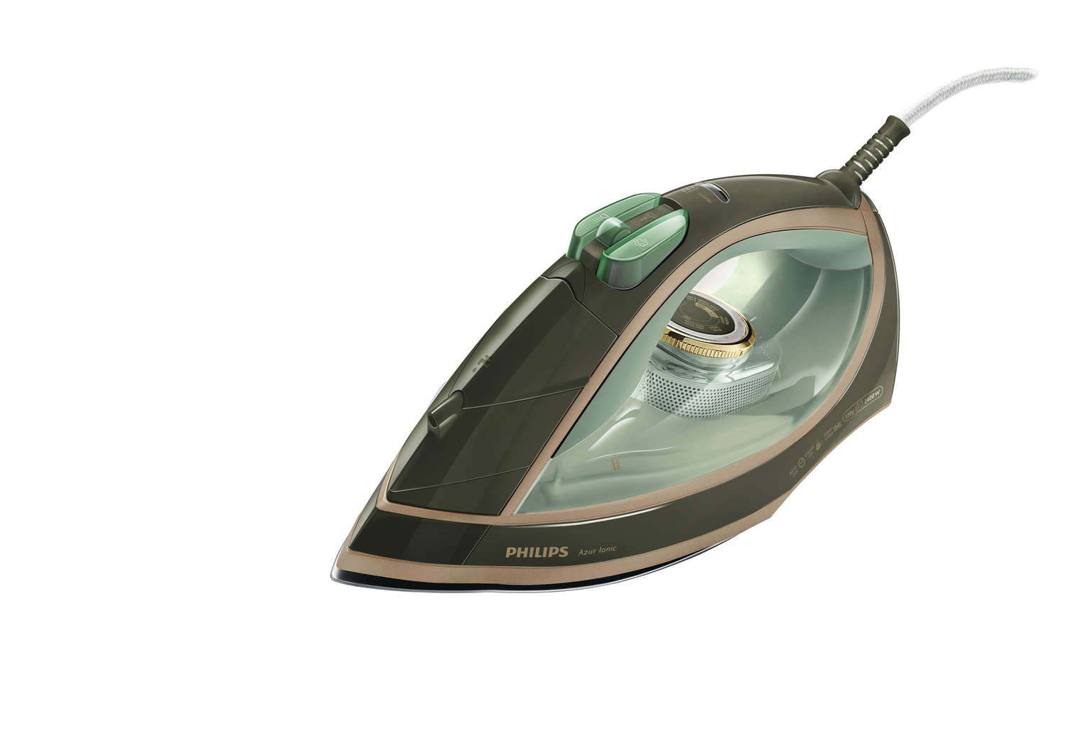 Philips Azur GC4730 Dry & Steam iron SteamGlide Plus soleplate – image 2