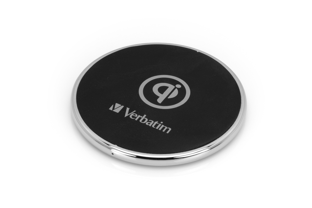 Verbatim 49551 mobile device charger Mobile phone Black USB Wireless charging Fast charging Indoor
