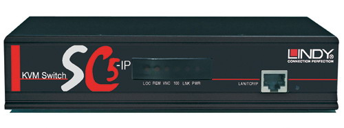 Lindy 32369 KVM switch Rack mounting Black