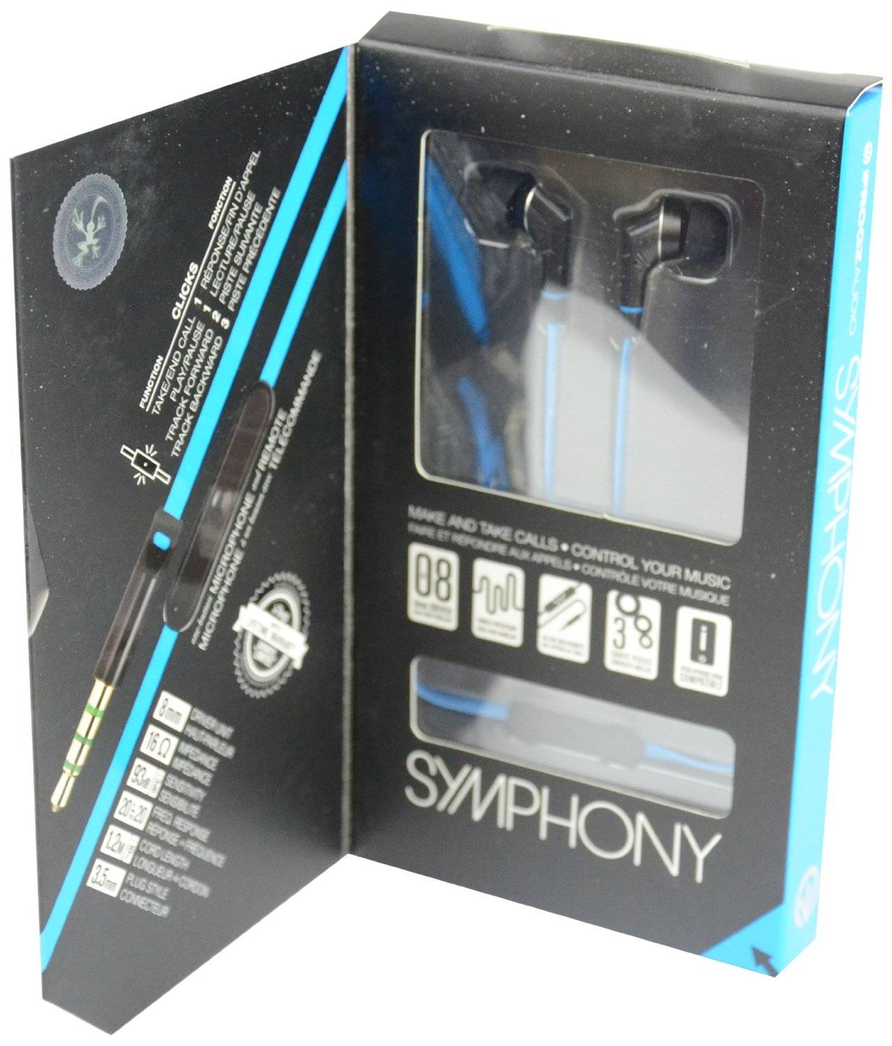 IFROGZ IFR_SYM_BLU Headset Wired In-ear Black, Blue – image 6