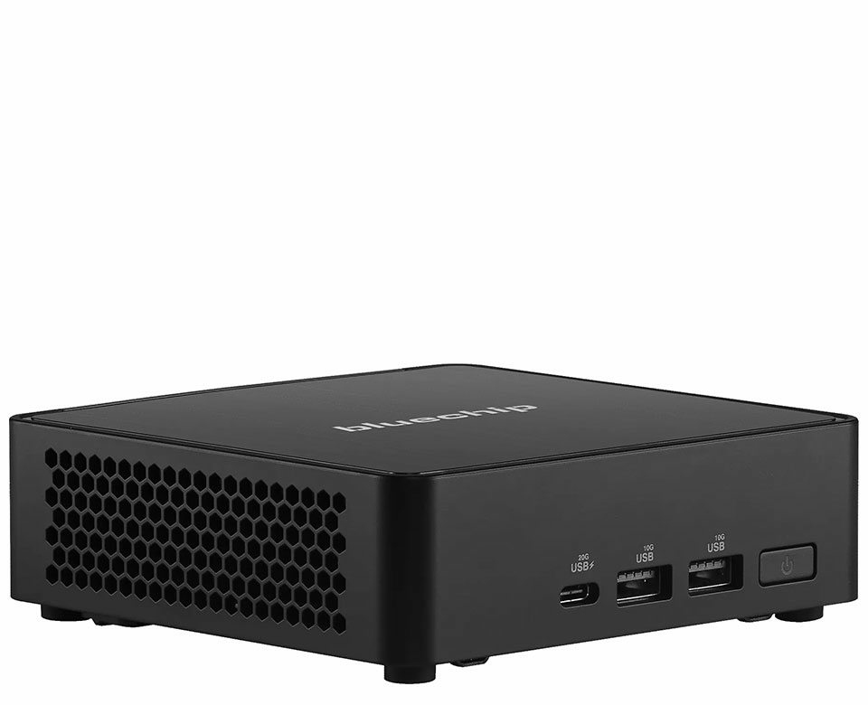 bluechip BUSINESSline M11430 Intel Core 3 100U 8 GB DDR5-SDRAM 500 GB SSD Windows 11 Pro Mini PC Nero
