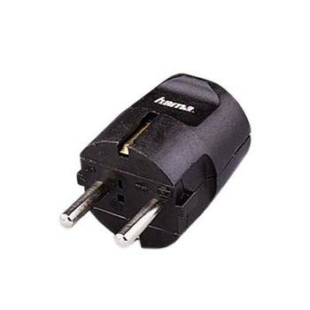 Hama Plug Earth Contact, black