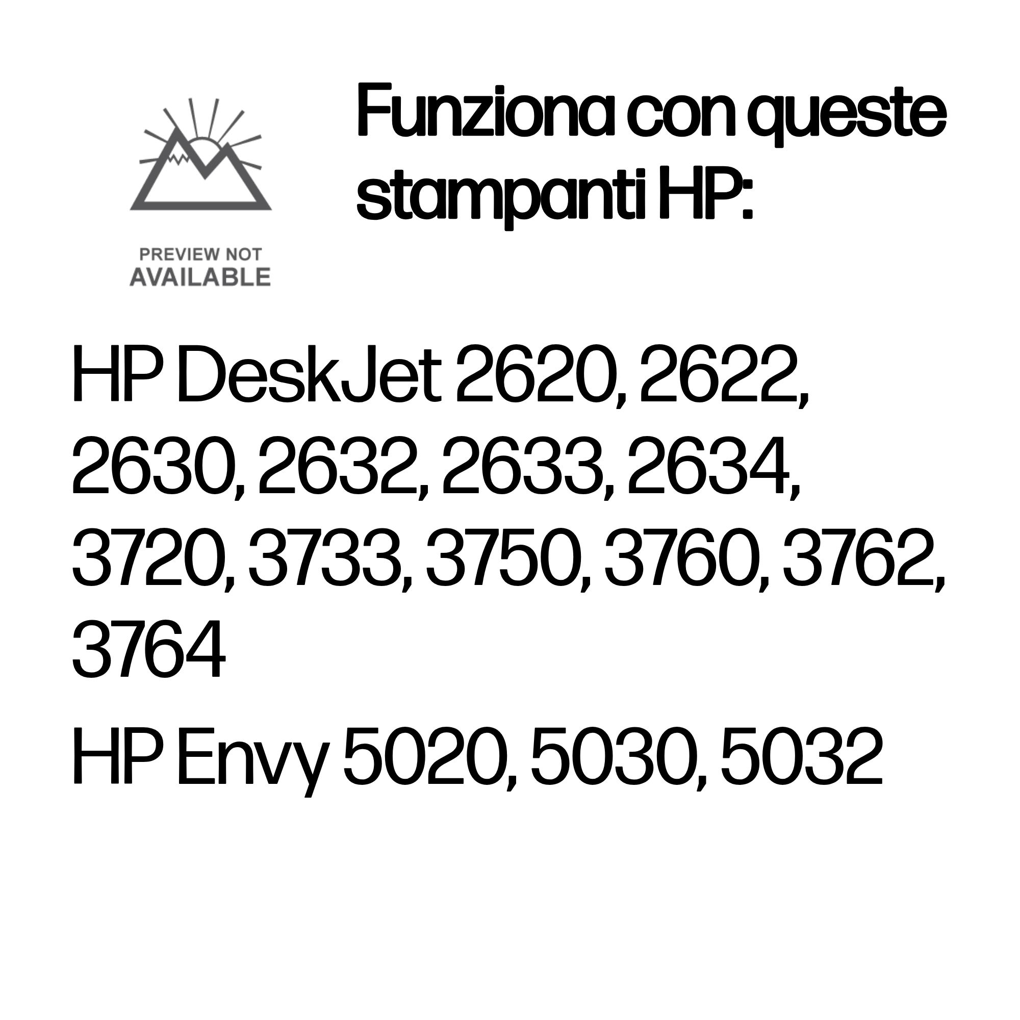 HP 304 Black Original Ink Cartridge - Ink - [K] - per HP DeskJet 2200, 2600, 3700 series - Miniatura 2
