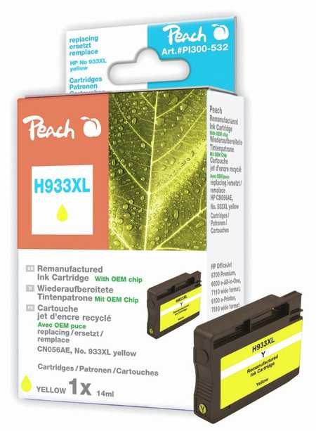 Peach 319111 ink cartridge 1 pc(s) Yellow