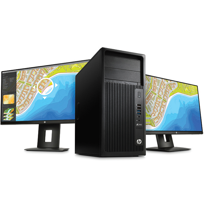 HP 240 MT + NVIDIA Quadro K620 + 2x Z22n