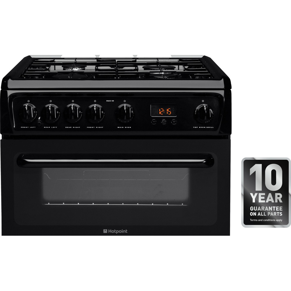 Hotpoint HAGL60K cooker Freestanding cooker Gas Black – image 2