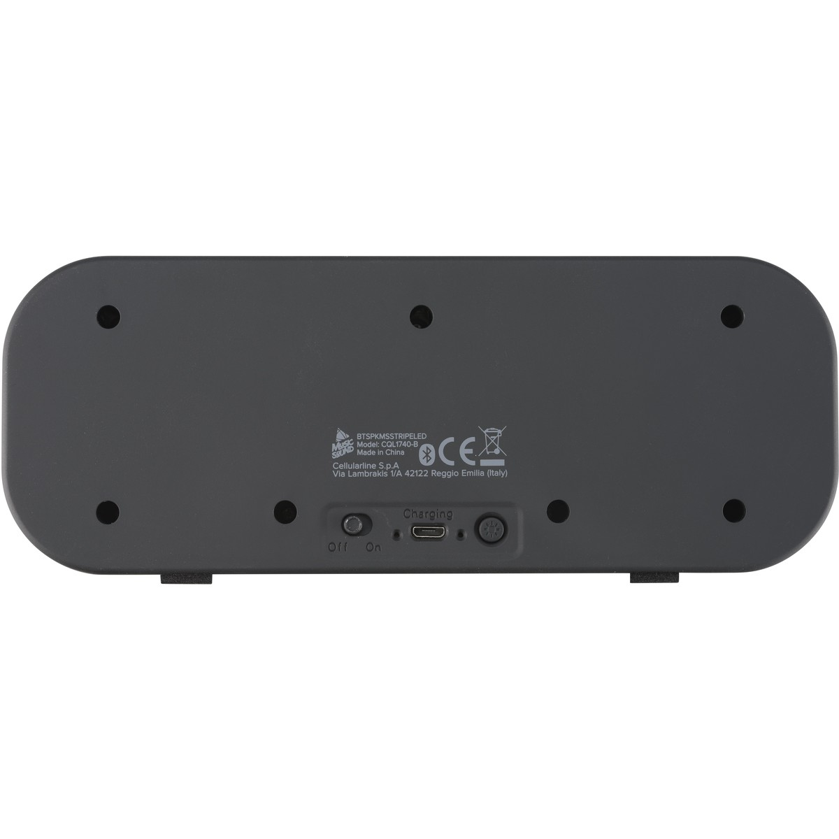 Music Sound Bluetooth Speaker MS Stripe LED Black – image 4