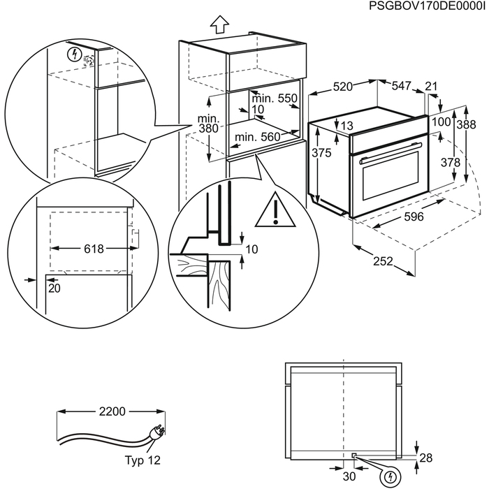 Electrolux EB3GL70SP 38 L Black – image 3