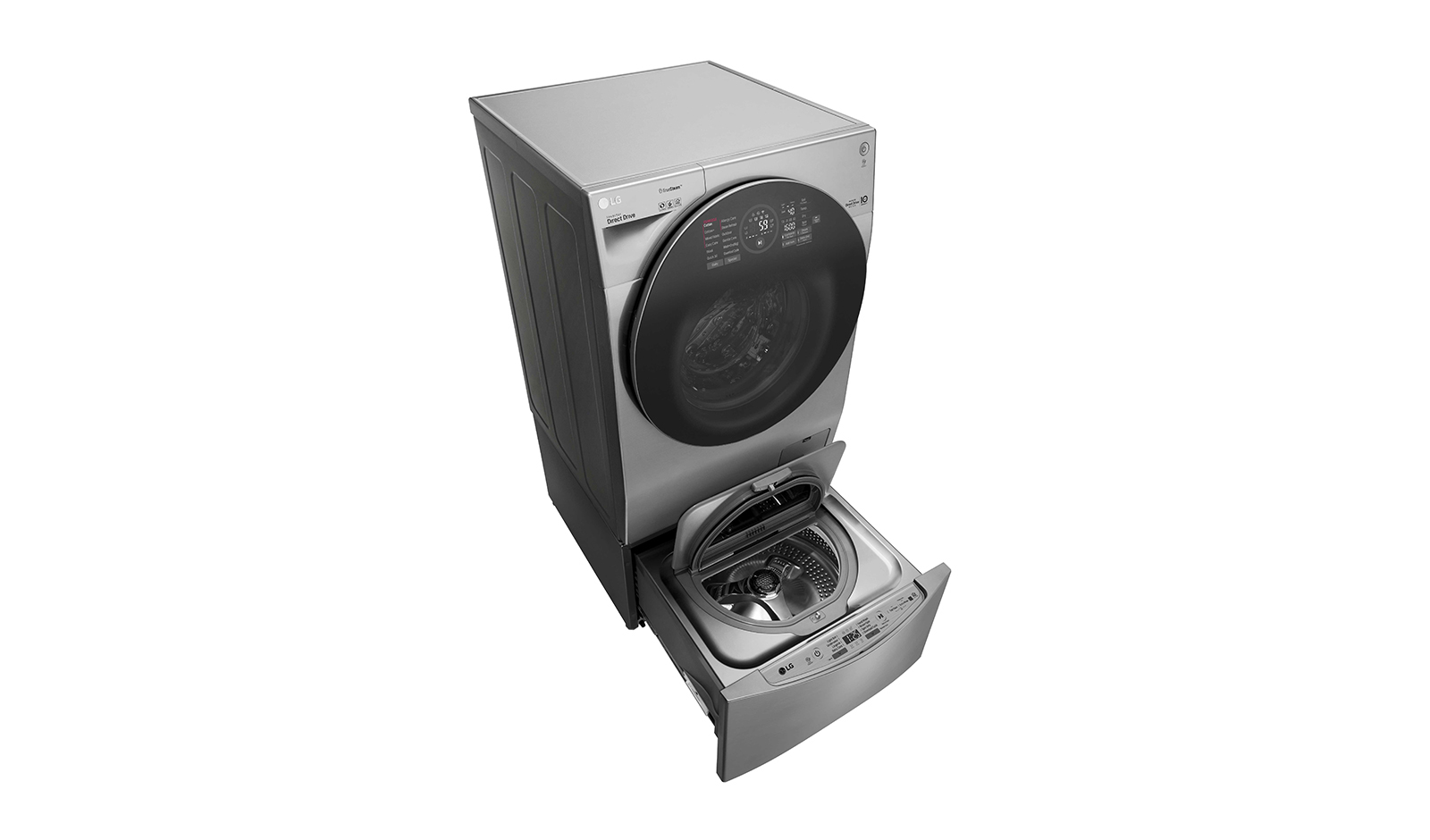 LG FH6G1BCHK6N/F8K5XNK4 washer dryer Freestanding Front-load Silver – image 6