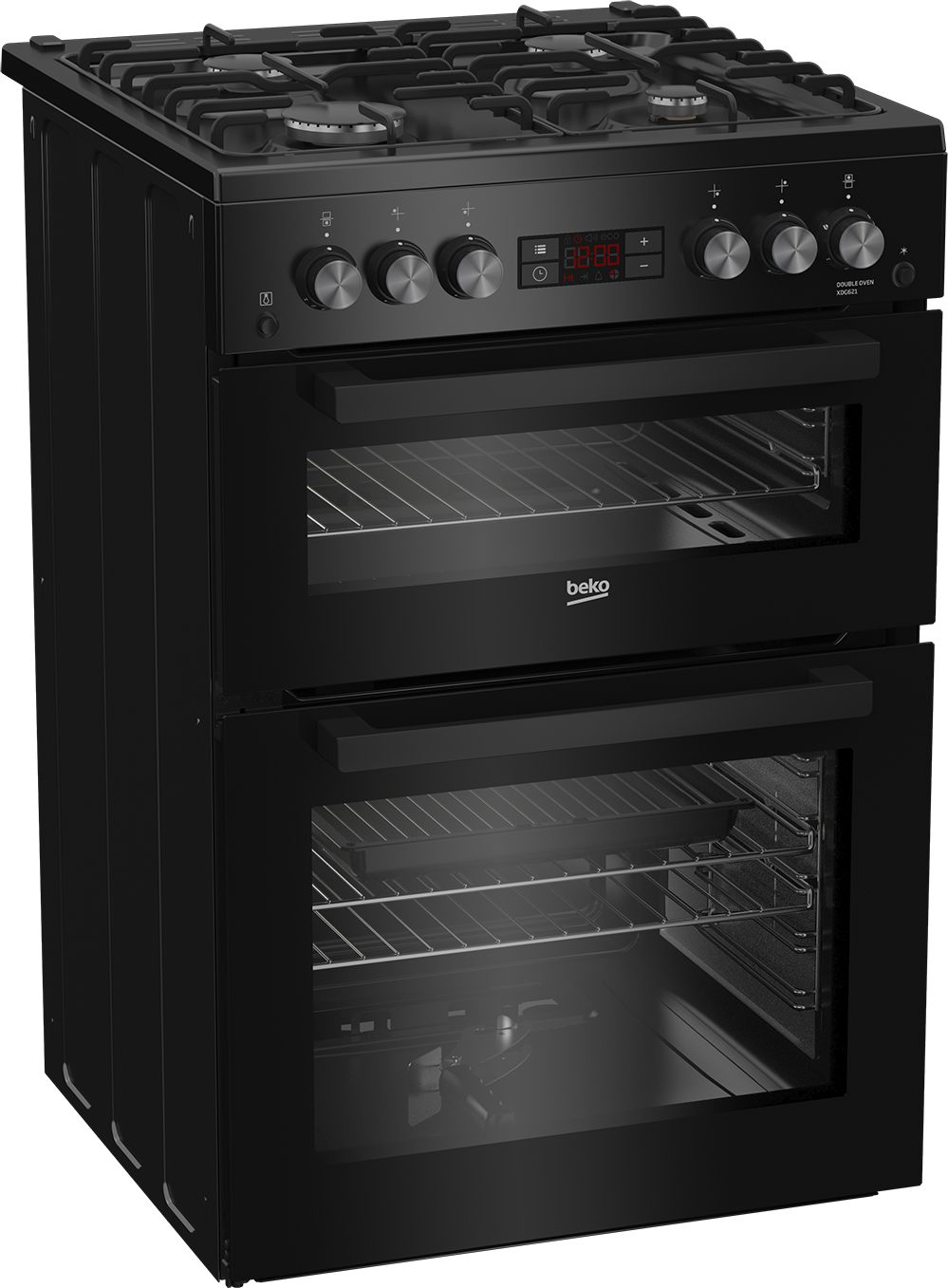 Beko XDG621K 60cm Freestanding Gas Double Oven Cooker – image 2