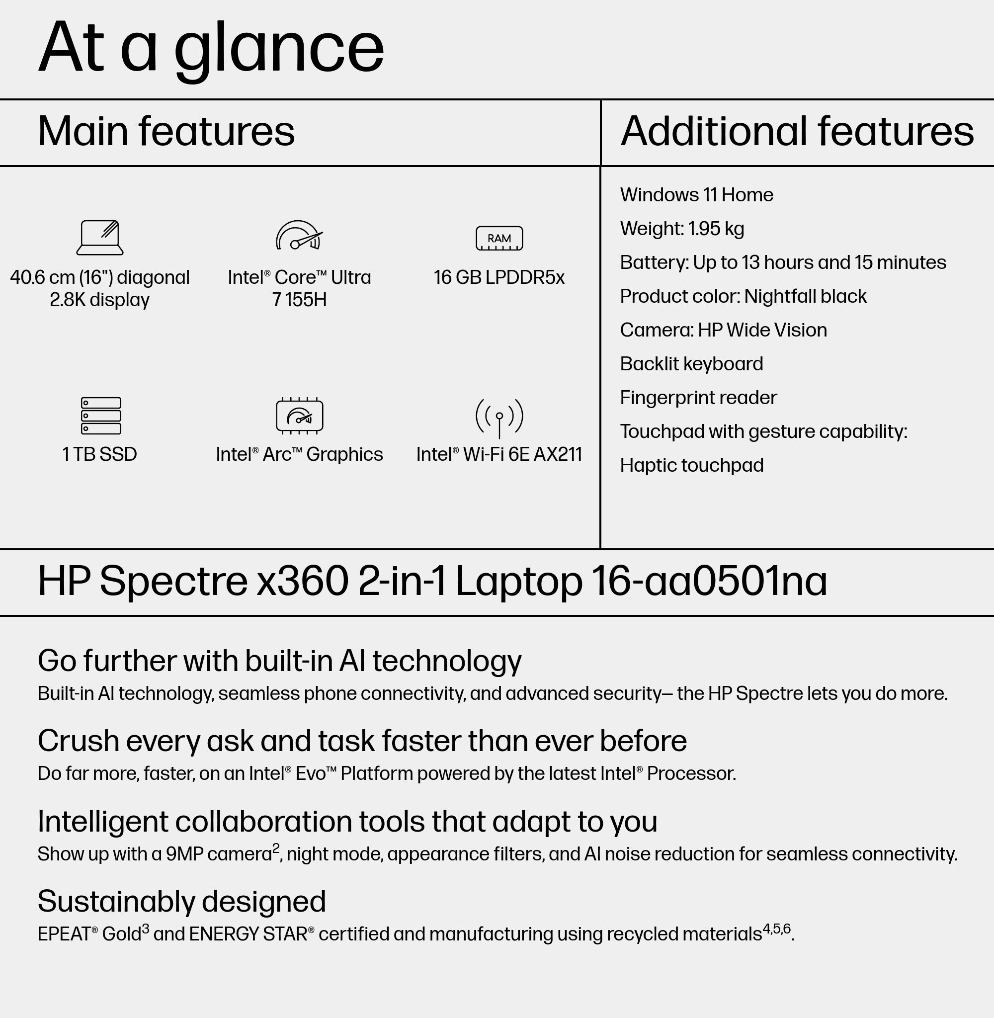 HP Spectre x360 16-aa0501na – image 4