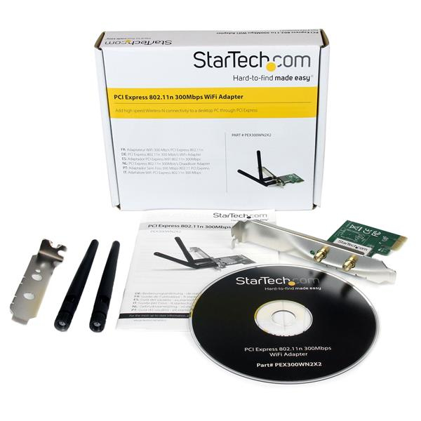 StarTech.com PCI Express Wireless N Adapter - 300 Mbps PCIe 802.11 b/g/n Network Adapter Card – 2T2R 2.2 dBi – image 6